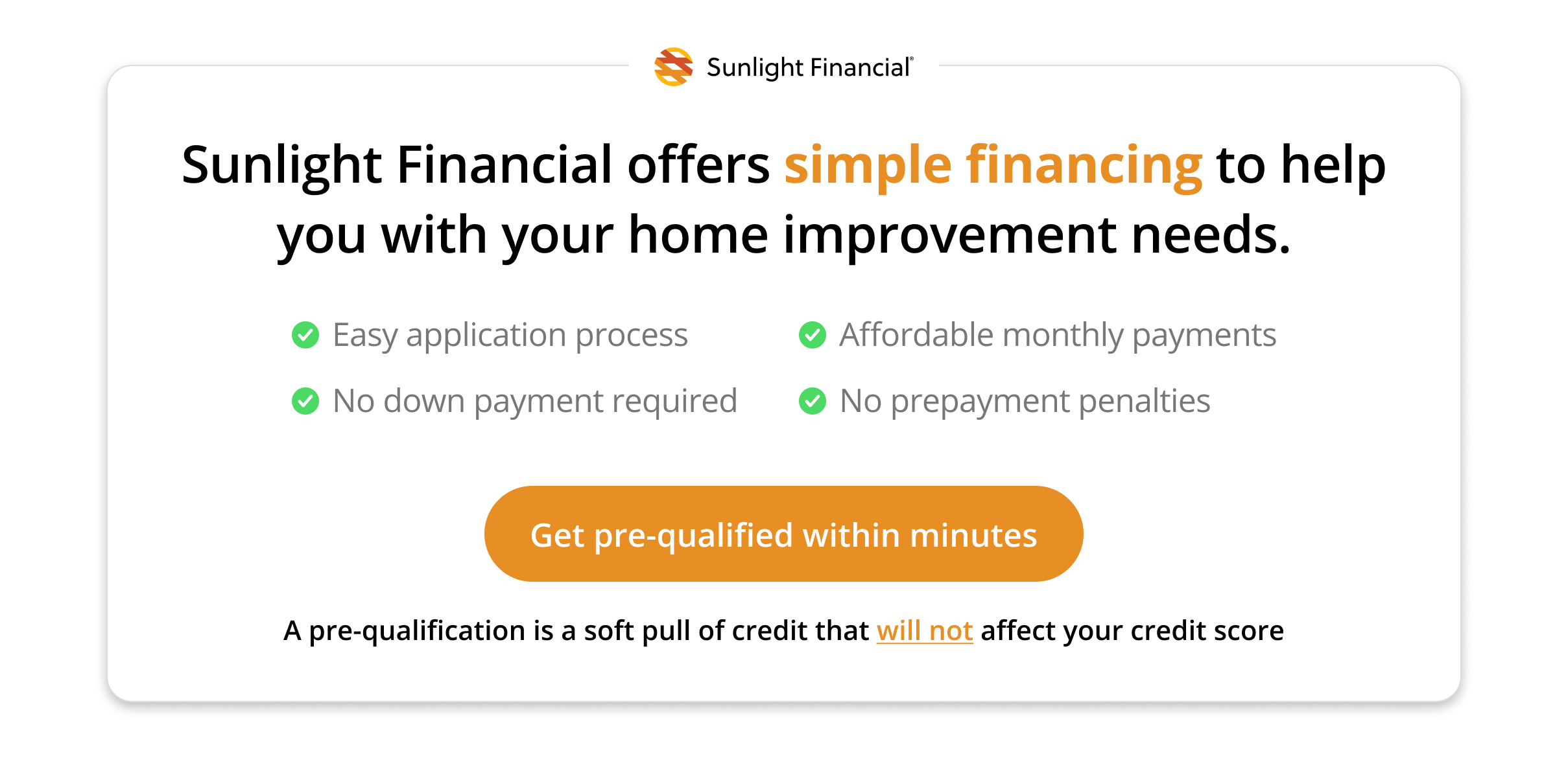 Get Pre-qualified for a Sunlight Financial loan