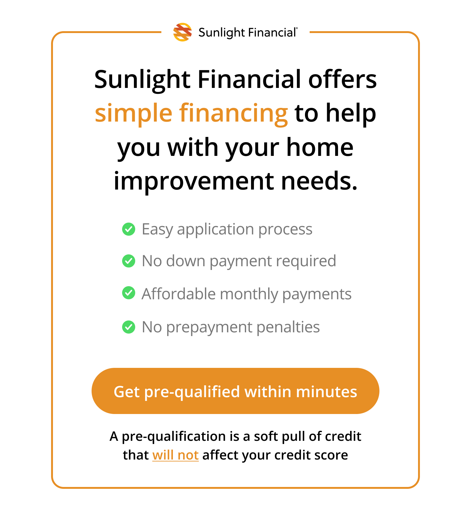 Get Pre-qualified for a Sunlight Financial loan