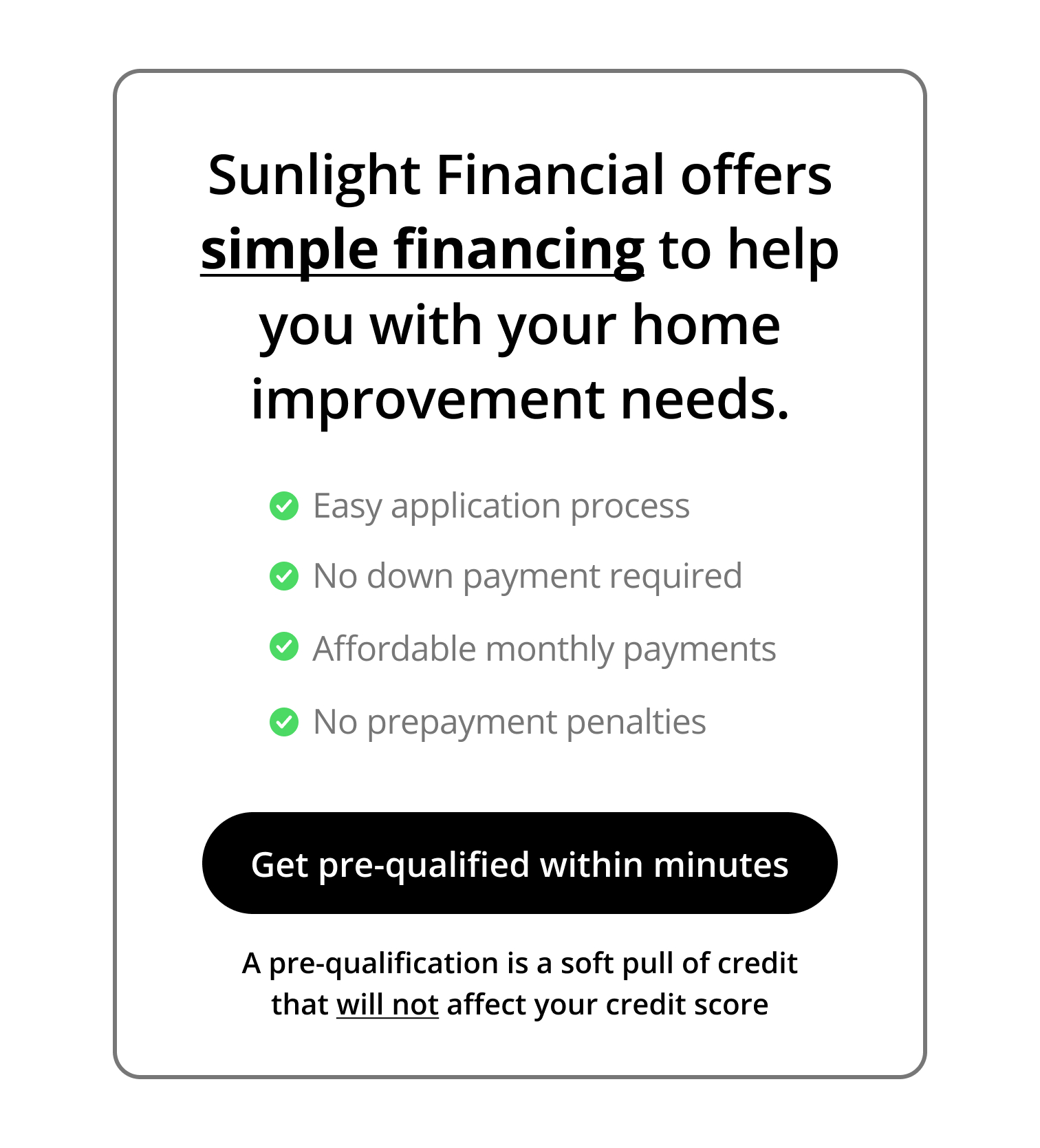 Get Pre-qualified for a Sunlight Financial loan