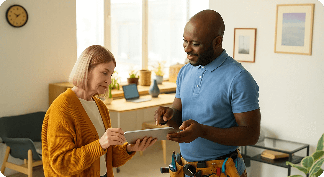 contractor and home owner