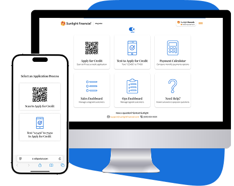 Web portal QR code
