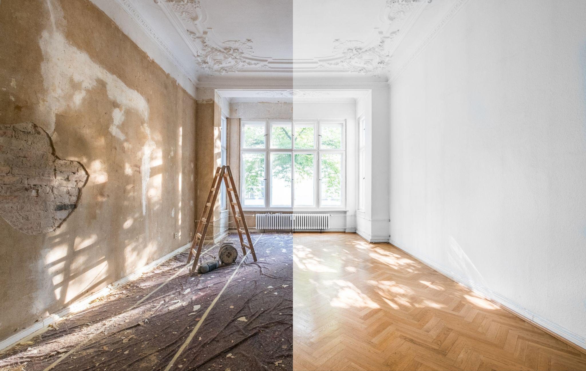 home renovation before and after